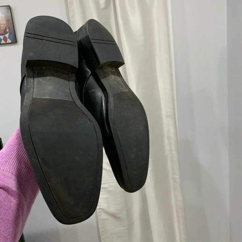 Calvin Klein Ellias black leather shoes size 10M - Picture 7 of 8